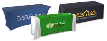 Stand out from the crowd with fully customised printed tablecloths. Trade Show Table Covers Plain Custom Printed Tablecloths