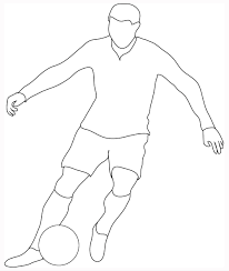 Frontal View Soccer Player Sketch Silhouette People Football Drawing Football Player Drawing Learn to draw a football player.