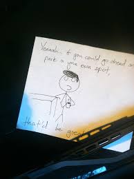 42 of the best windshield notes left for terrible drivers bored panda 42 of the best windshield notes left
