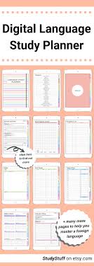 Digital Language Learning Planner Self Study Foreign Languages Digi Ipad Tablet Goodnotes Notability Pdf Hyperlinked Workbook Learning Languages Language Journal Language
