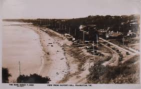 View Over Frankston Beach From Olivers Hill Early Photos Old Photos Melbourne Victoria