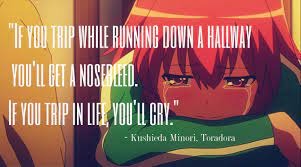 Belongs to the following category: Daily Quote 5 Toradora