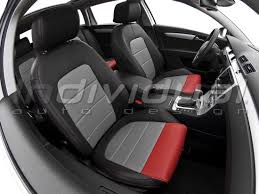 Leather Look Perfo Nimbus Leather Look Perfo Red Autositzbezuge Autos Sitzbezug