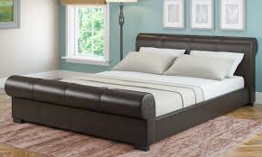 Shop wayfair for all the best platform beds. Scrolled Leatherette Platform Bed From Aed 1199 A To Z Furniture