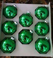 Buy green ornaments glass & more sesonal items. Green Glass Vintage Christmas Ornaments Pyramid Box Of 8 Etsy Vintage Christmas Ornaments Christmas Ornaments Vintage Christmas