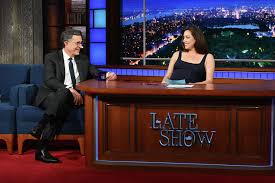 Pregnant Aubrey Plaza to ‘Late Show’ host Stephen Colbert: ‘My water broke backstage’