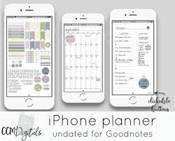 This Is An Undated Daily Iphone Planner For Goodnotes App Not Included It Is A Pdf Planner Conveniently Siz In 2020 Iphone Planner Digital Planner Daily Planner App