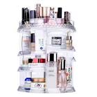 Makeup Organizer 360 Degree Rotation 7 Layers Adjustable Storage Miserwe