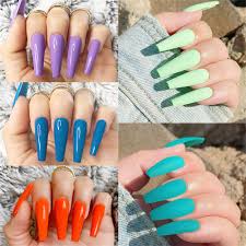 Coffin false nails offered on alibaba.com are from brands that use only the finest materials, assuring a smooth experience for the wearer. 24pcs Set Long Ballerina False Nails American And European Pink Blue Coffin Shaped Fake Nails Finger Beauty Nail Art Tools False Nails Aliexpress