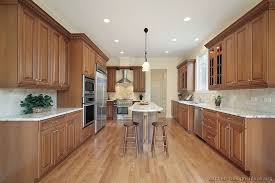 medium wood cabinets, brown (kitchen #9