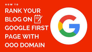 Rank Ooo Domain On Google First Page Ooo Domain Rank Google First Page Google Ranking Ranking