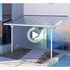 Verstellbares Terrassendach Aus Weiss Lackiertem Aluminium 3 75 X 2 55 M X Metal In 2020 Terrassendach Terrassen Dach Weisse Pergola