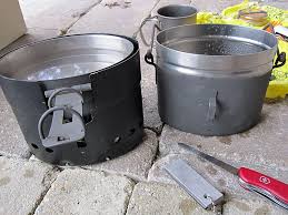 Swedish Army Trangia A B Cook Set W Billy Can Flyagi Kemping Posuda