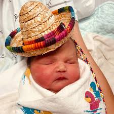 When it's Cinco de Mayo, sometimes you feel a little festive. Even if  you're a newborn! Getting into the spirit of things