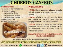 Ingredientes 2 Tazas De Harina Todo Uso 2 Tazas De Agua 1 Cucharadita De Sal 1 Cucharada De Azucar 1 Cucharada D Churros Churros Recipe Venezuelan Food