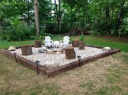 Inspiration For Backyard Fire Pit Designs Best River Rock White Rock Landscaping Ideas Ideas The Lovely White Rock La Backyard Fire Backyard Backyard Seating