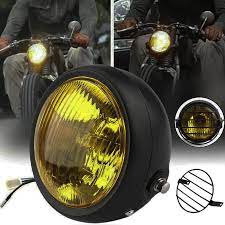 Buy 6 5 Retro Motorcycle Led Headlight Side Mount Grill Cover Set For Cafe Racer At Affordable Prices Price 37 Usd Free Shipping Real Reviews With Photos Joom