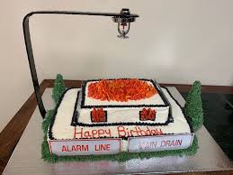 Fire Sprinkler Birthday Cake For My Boss Cake Cake Designs Fire Sprinkler