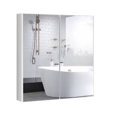 Sold and shipped by costway. Costway Bathroom Cabinet Medicine Cabinet Wall Mount Double Door With Shelf And Mirror Target
