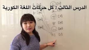 الدرس الثالث في اللغة الكورية كل حركات اللغة الكورية Youtube
