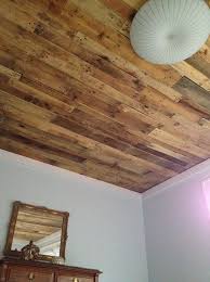 Pin By Randy W Bounds On Wood Ceilings Easy Basement Ceiling Basement Decor Pallet Ceiling
