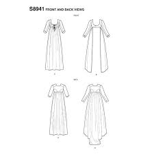 Simplicity S8941 Regency Gown Robe Sewing Pattern American Duchess Chine costume commentaires corée du sud costume commentaires costume japonais commentaires costumes de carnaval commentaires. simplicity s8941 regency gown robe sewing pattern