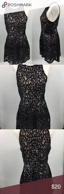 Mossimo Lace Lined Sleeveless Black Dress Black Sleeveless Dress Dresses Black Sheath Dress