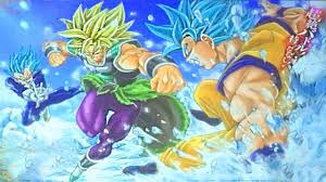 Vegeta) goku ) vs broly hd español latino. Broly Vs Super Saiyan Blue Goku And Vegeta Revealed Dragon Ball Super Movie Youtube