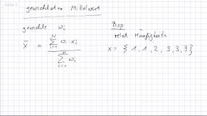 Check spelling or type a new query. Gewichteter Mittelwert Youtube