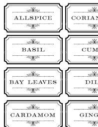 Black And White Label Ideas Black And White Spice And Herb Labels Herb Labels Spice Jar Labels Spice Labels