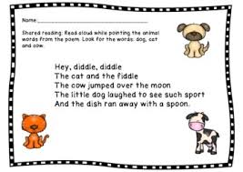 This year the moon party would be at danny. Hey Diddle Diddle Worksheets Teaching Resources Tpt