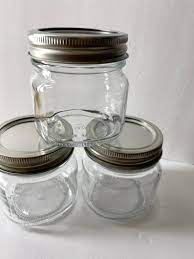 3 Cute Little Stash Jars 4 Ounce Glass Jars Canning Etsy Tiny Glass Jars Glass Storage Jars Stash Jars