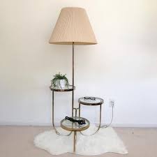 Vintage Tier Table Lamp Combo In 2020 Glass Floor Lamp Cool Floor Lamps Shelf Lamp