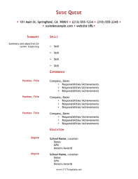 Red Headers Break Up The Sections In This Simple Cv With No Borders Or Lines Free To Download And Print Simple Cv Text Color Lettering