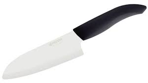 Only 3 left in stock. Kyocera Advanced Ceramics Revolution Santoku Knife 5 5 White Blade Black Handle Knifecenter Fk 140 Wh