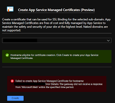 For that, you have to update the service definition and service configuration files. Setting Up A Free Https Certificate In Azure App Service Joonas W S Blog