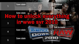 Here is a list of all the codes and cheats for wwe smackdown vs. How To Unlock All Characters In Wwe Svr 2010 Youtube