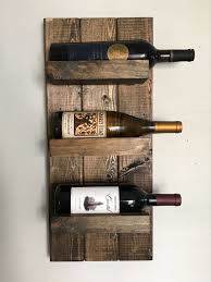 Handcrafted And High Quality Wall Mounted Wooden Wine Rack And Wine Bottle Display Holder Stylish W Rustic Wine Racks Wine Bottle Display Wine Bottle Holders