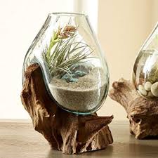 New Vivaterra Decor Accessories Teak Blown Glass Vase Sculpture Online Shopping Toptrendygroup In 2020 Glass Blowing Hanging Vases Terrarium