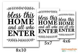 Free Home Blessing Printable Blessed Printable Free Printable Quotes Printable Signs Free