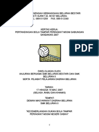 Bola tampar msss 2020 pitas vs kinabatangan perempuan. Paper Work Mssd Volleyball