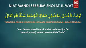 Niat Mandi Sebelum Sholat Jum At Youtube