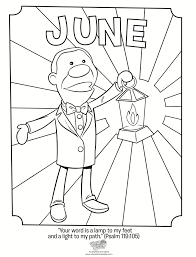 Your word is a lamp to my feet and a light to my path. June Coloring Page Psalm 119 105 Whats In The Bible