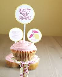 When Life Gives You Lemons Make Lemonade Cupcakes Recipe Printable Set Oh My Handmade Lemonade Cupcakes Lemon Cupcake Recipe Food Printables