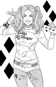If you are interested, harley quinn coloring pages should be enough to expand your imagination and creativity. Harley Quinn Coloring Pages Print For Free The Best Images