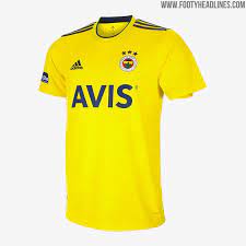 The crest is in full colour, the adidas logo in white, and the three stripes down the sides of the torso are in navy and match the adidas signature on the shorts and socks. Fenerbahce 19 20 Home Away Third Kits Released Footy Headlines