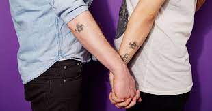 87 matching couple tattoos for lovers that will grow old together. Cute Matching Couple Tattoos For Lovers To Get Together