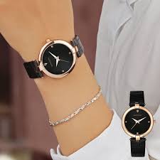 Sale Sanda Fashion Golden Ladies Watch Women Leather Wrist Watches Diamond Gold Clock Saat Relogio Feminino Bayan Kol Saati 196 Watch Wat Watches Women Leather