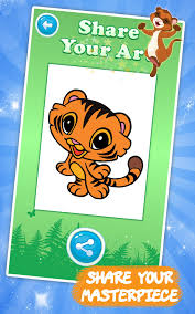 To print the image online, hover over it, then click on the printer icon that appears in the upper right corner. Animals Coloring Pages Drawing Games For Kids For Android Apk Download