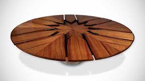 Runder esstisch für 4 personen aus holz, d120 cleveland. Der Innovative Ausziehbare Esstisch Fletcher Capstan Aus Massivholz